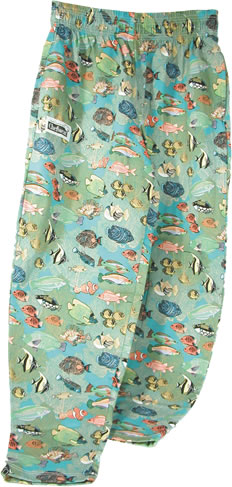 Chefwear - Chef Pants, Tropical Fish, Large